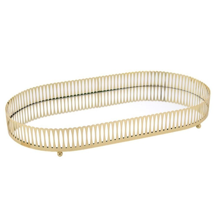 VASSORIO METALLO SPECCHIO D.39CM